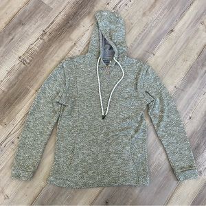 Earthbound Trading Co. sweater hoodie sage green size S soft knit comfy pockets